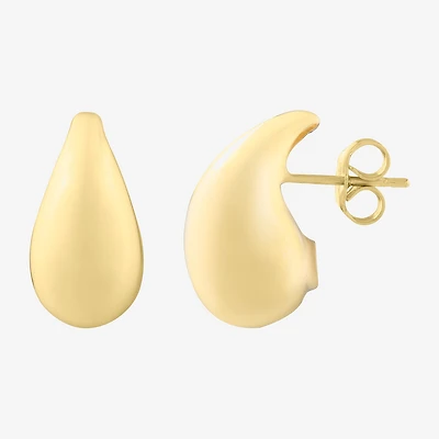 14K Gold 19.5mm Stud Earrings