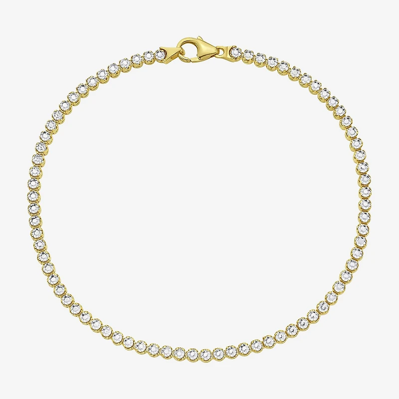 Womens 14K Gold 7.25 Inch Fashion Chain Bracelet