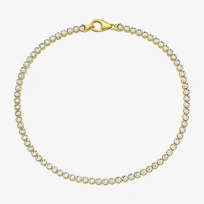 Womens 14K Gold 7.25 Inch Fashion Chain Bracelet