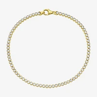 Womens 14K Gold 7.25 Inch Fashion Chain Bracelet