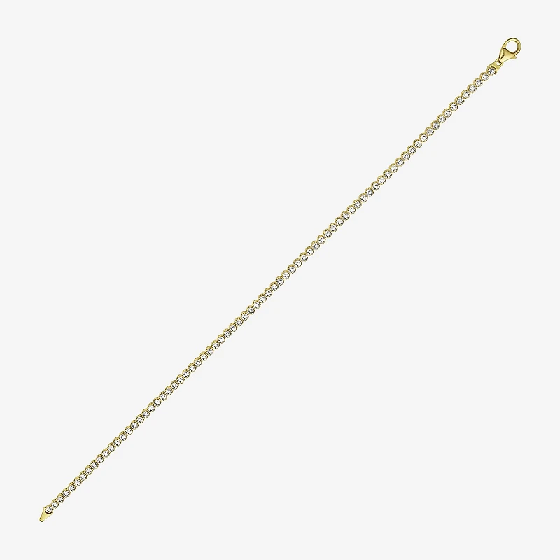 Womens 14K Gold 7.25 Inch Fashion Chain Bracelet