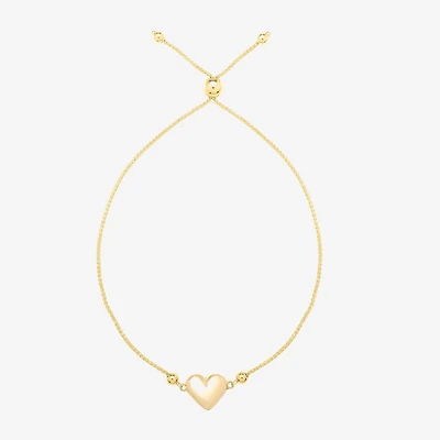 Womens 14K Gold 9 Inch Wheat Chain Bracelet