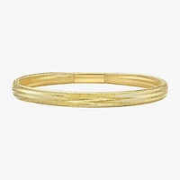 Unisex Adult 14K Gold Bangle Bracelet
