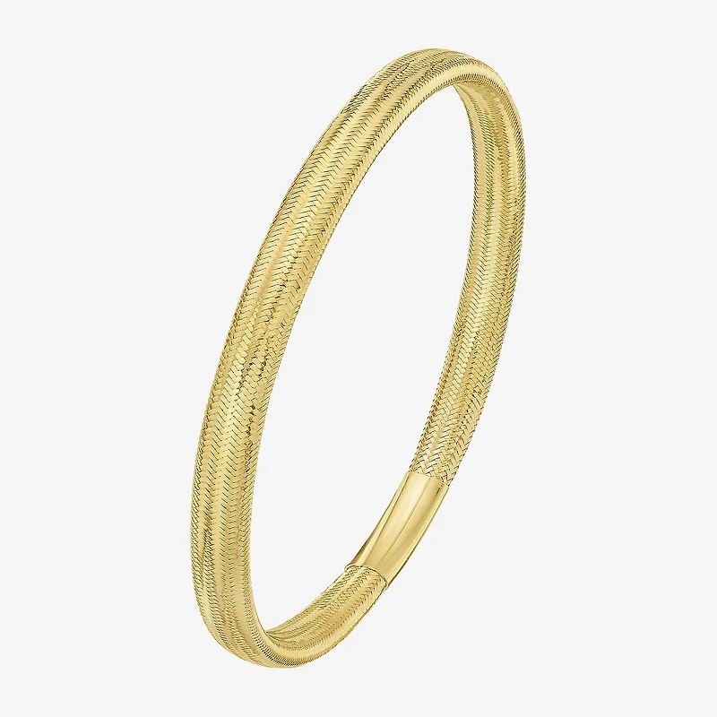 Unisex Adult 14K Gold Bangle Bracelet