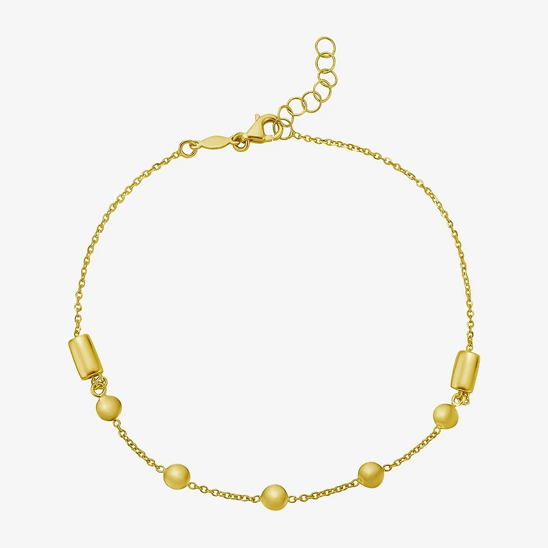 Womens 14K Gold 8 1/2 Inch Cable Chain Bracelet