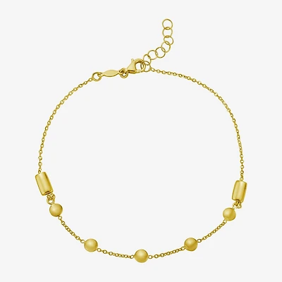 Womens 14K Gold 8 1/2 Inch Cable Chain Bracelet