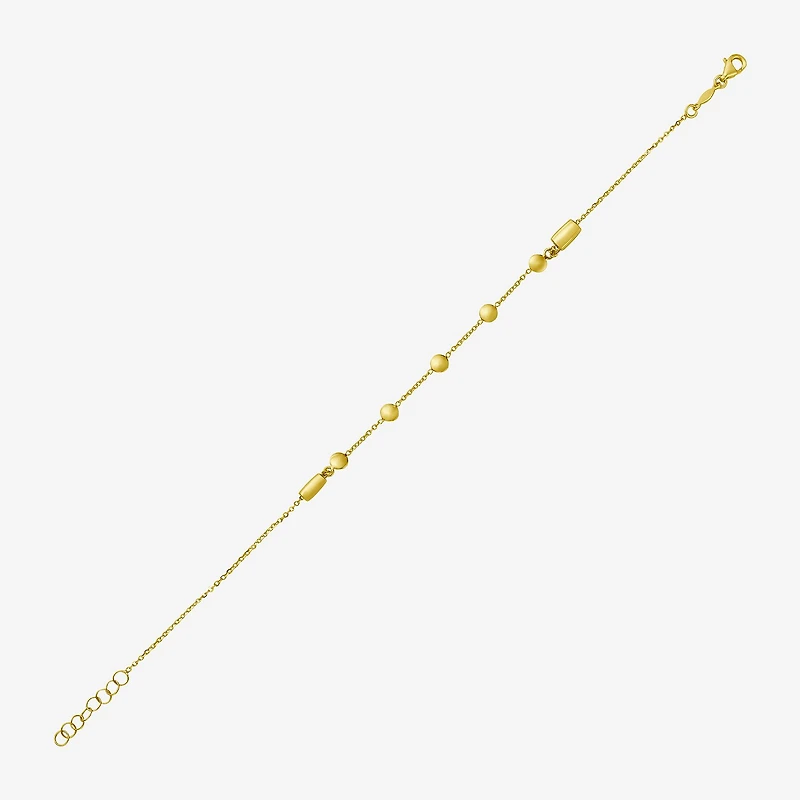 Womens 14K Gold 8 1/2 Inch Cable Chain Bracelet