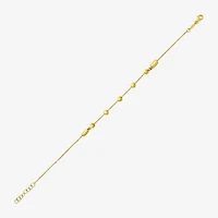 Womens 14K Gold 8 1/2 Inch Cable Chain Bracelet