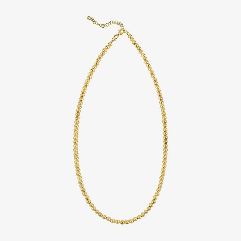 Gold Addiction Unisex Adult 14K Gold 8 Inch Bead Chain Bracelet