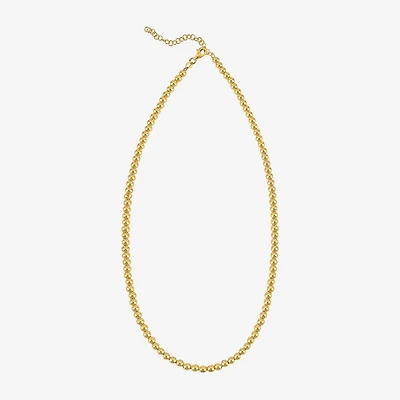 Gold Addiction Unisex Adult 14K Gold 8 Inch Bead Chain Bracelet