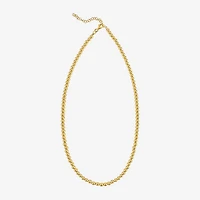 Gold Addiction Unisex Adult 14K Gold 8 Inch Bead Chain Bracelet