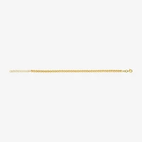 Gold Addiction Unisex Adult 14K Gold 8 Inch Bead Chain Bracelet