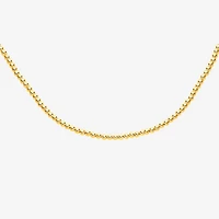 Unisex Adult 14K Gold 8 Inch Bead Chain Bracelet