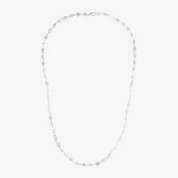 Womens 14K Gold Inch Chain Necklace