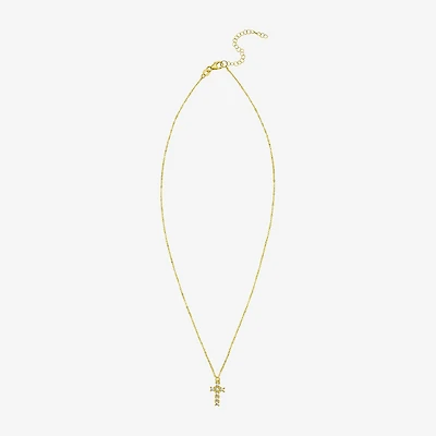 Cross Unisex Adult 14K Gold Cross 18 Inch Pendant Necklace