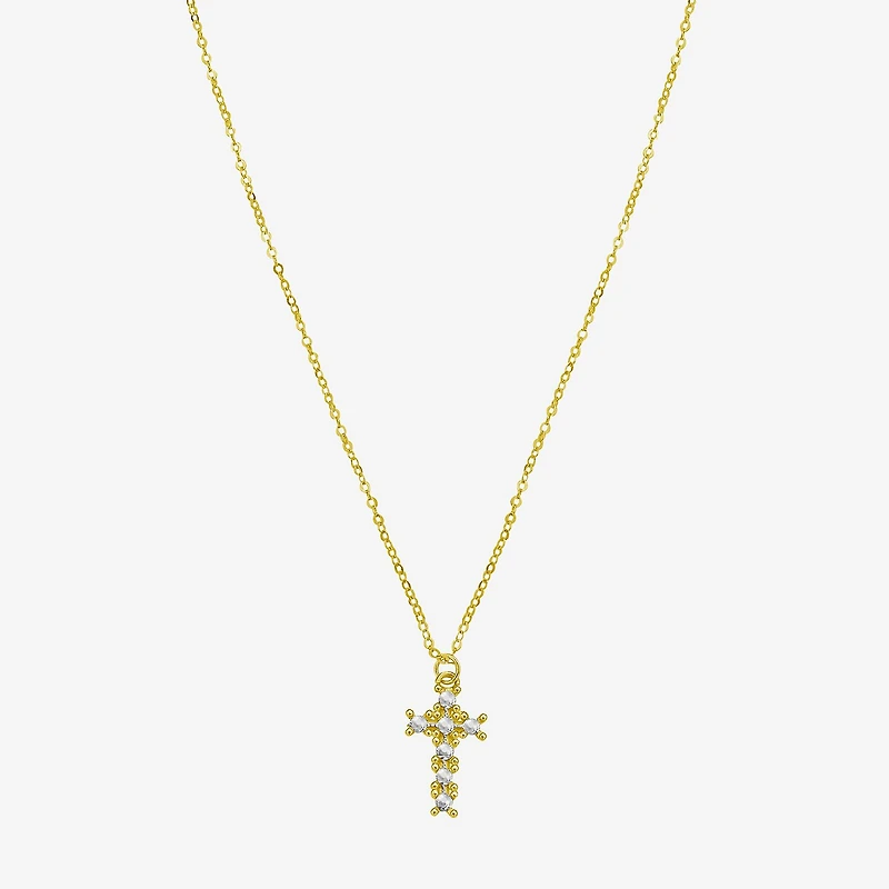 Cross Unisex Adult 14K Gold Cross 18 Inch Pendant Necklace