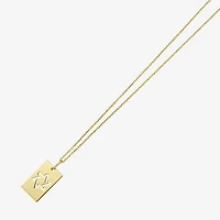 Star Of David Unisex Adult 14K Gold Square 18 Inch Pendant Necklace