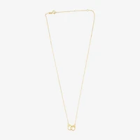 Gold Addiction Womens 14K Gold 18 Inch Pendant Necklace