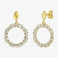 Womens 14K Gold Drop Earrings