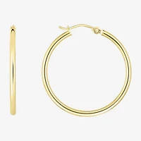 Womens 14K Gold 30mm Hoop Earrings