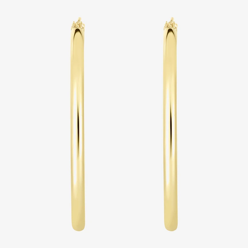 Womens 14K Gold 30mm Hoop Earrings