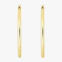Womens 14K Gold 30mm Hoop Earrings