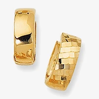Womens 14K Gold 5mm Hoop Earrings