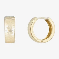Womens 14K Gold 5mm Hoop Earrings