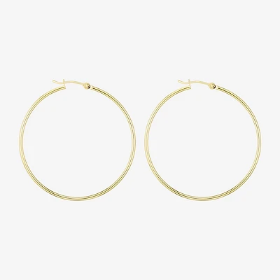 Womens 14K Gold 45mm Hoop Earrings