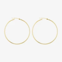 Womens 14K Gold 45mm Hoop Earrings