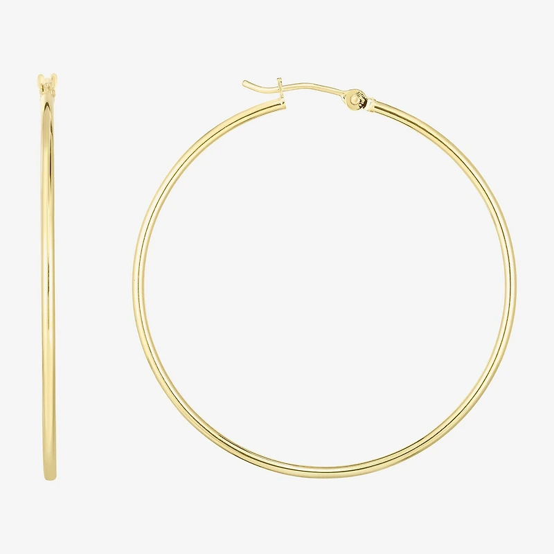 Womens 14K Gold 45mm Hoop Earrings