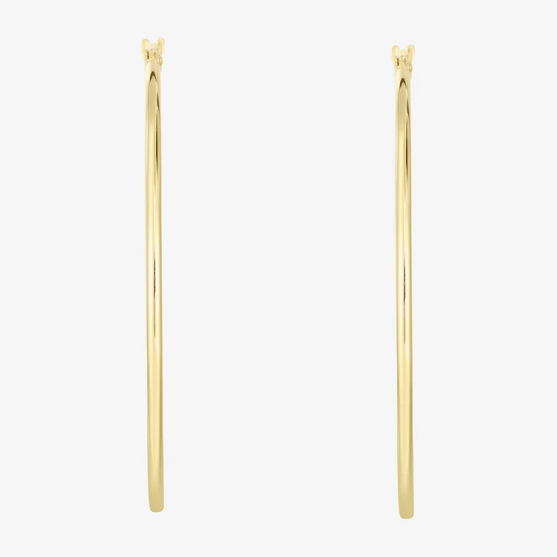 Womens 14K Gold 45mm Hoop Earrings