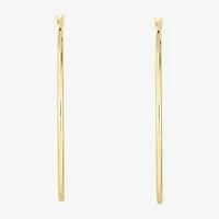 Womens 14K Gold 45mm Hoop Earrings