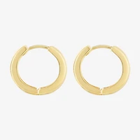 Womens 14K Gold 14.5mm Hoop Earrings