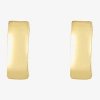 Womens 14K Gold 14.5mm Hoop Earrings