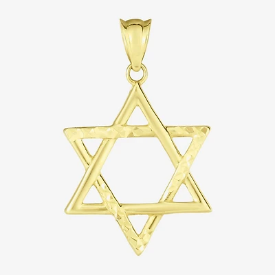 Religious Jewelry Star Of David Unisex Adult 14K Gold Star Pendant