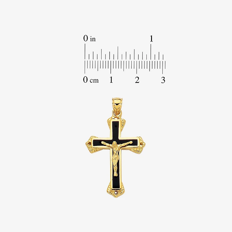 Religious Jewelry Cross Unisex Adult 14K Gold Cross Pendant