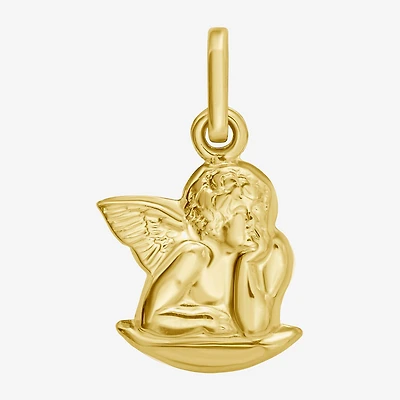 Religious Jewelry Angel Unisex Adult 14K Gold Angel Pendant