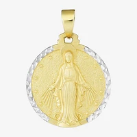 Religious Jewelry Mary Unisex Adult 14K Gold Pendant