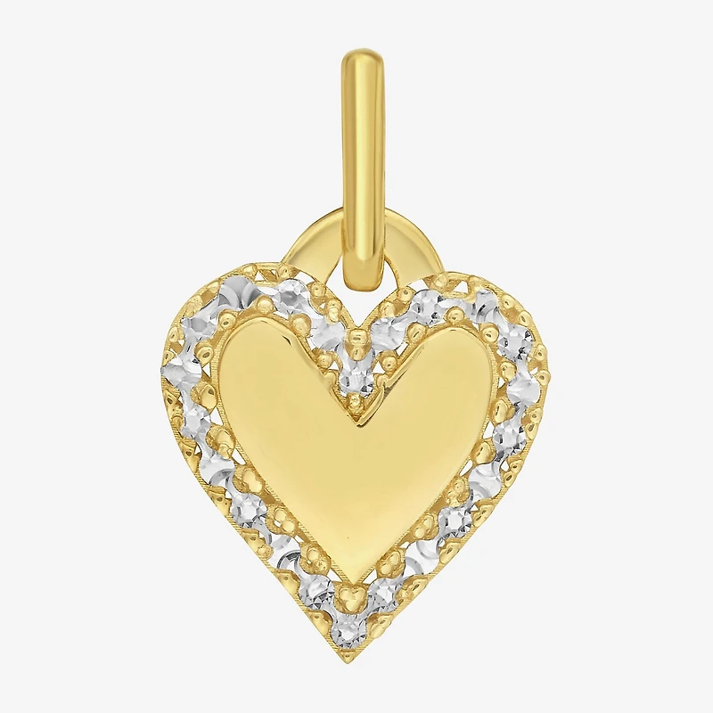 Unisex Adult 14K Gold Heart Pendant