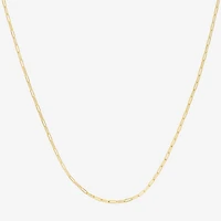 Womens 14K Gold 10 Inch Paperclip Ankle Bracelet