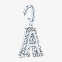 Charmed by Diamond Addiction Initial (G-H / Si2-I1) Womens 1/7 CT. T.W. Lab Grown White Sterling Silver Pendant