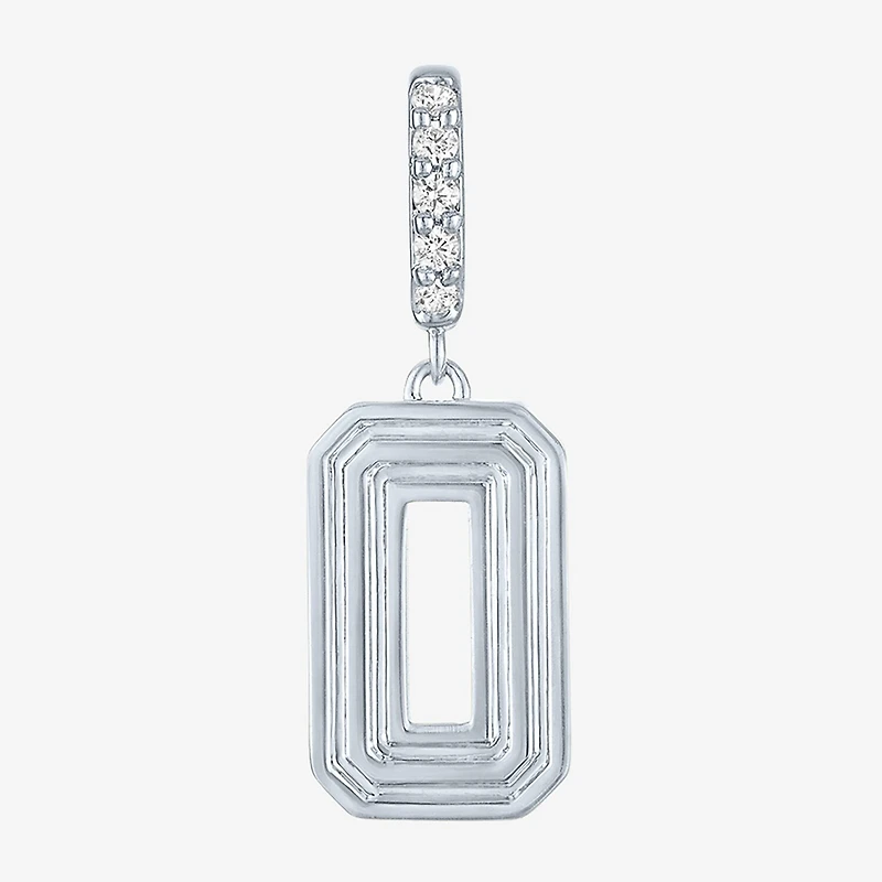 Charmed by Diamond Addiction Number (G-H / Si2-I1) Womens Accent Lab Grown White Sterling Silver Pendant
