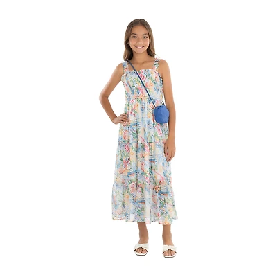 Speechless Big Kid Girls Sleeveless Floral Maxi Dress