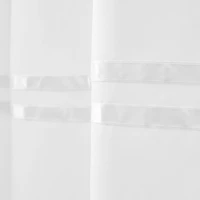 Awesome Home™ No Hook Stripe Snap-In Liner Shower Curtain