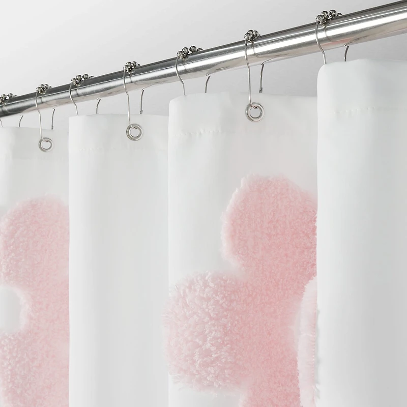 Awesome Home™ Tufted Flower Shower Curtain
