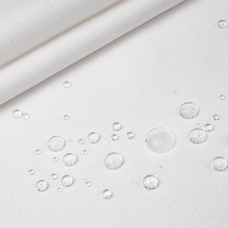 Awesome Home™ No Hook Slub Linen Texture Peva Snap-In Liner Shower Curtain