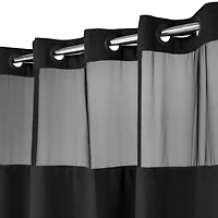 Awesome Home™ No Hook Waffle Snap-In Liner Shower Curtain