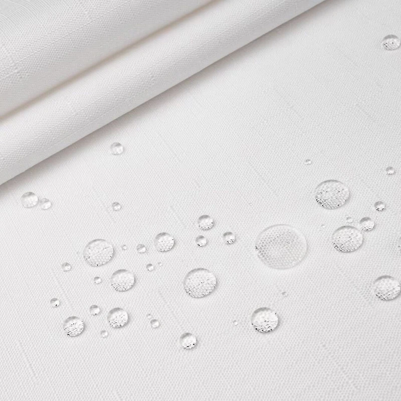 Awesome Home™ No Hook Slub Linen Texture Peva Snap-In Liner Shower Curtain
