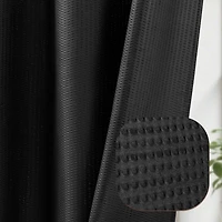Awesome Home™ No Hook Embossed Snap-In Liner Shower Curtain